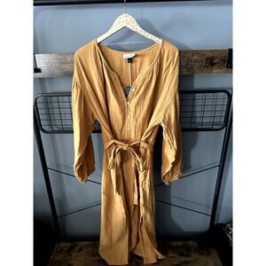 Universal Thread Mustard Yellow Women's Dress | Size XXL